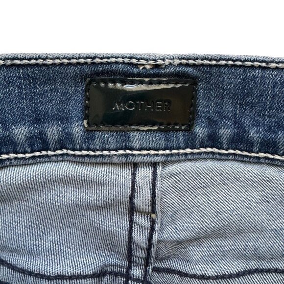 Mother The Mid Rise Dazzler Ankle Jeans We The Animals Size 25 - Picture 9 of 10